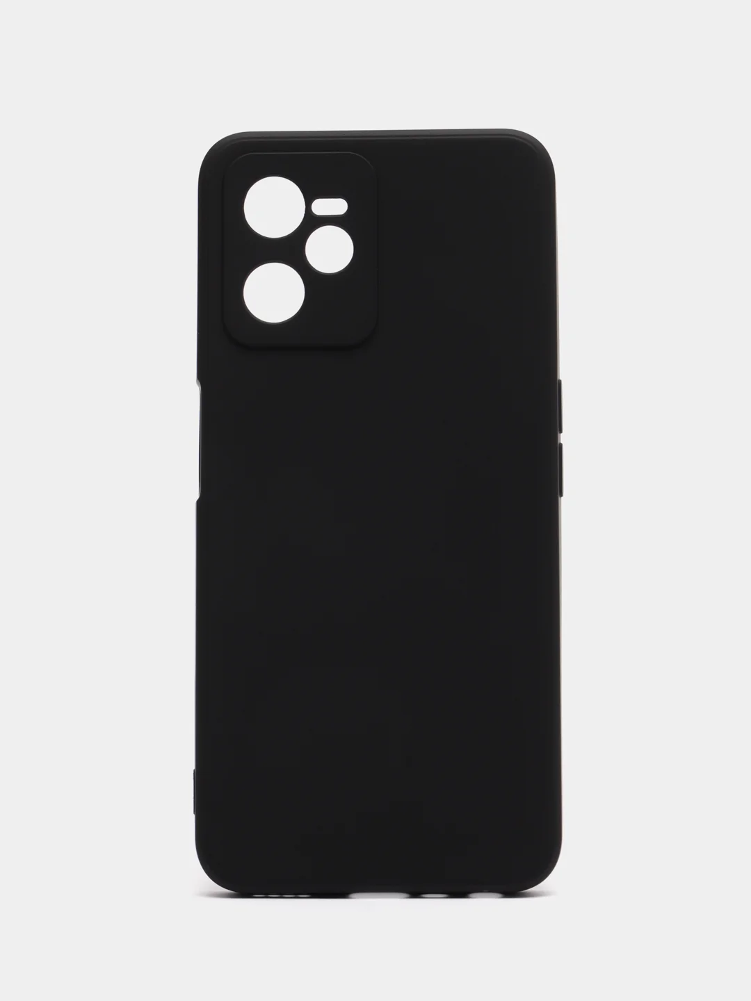 Черный чехол для Realme C35 (Реалми С 35), цветной, силиконовый
