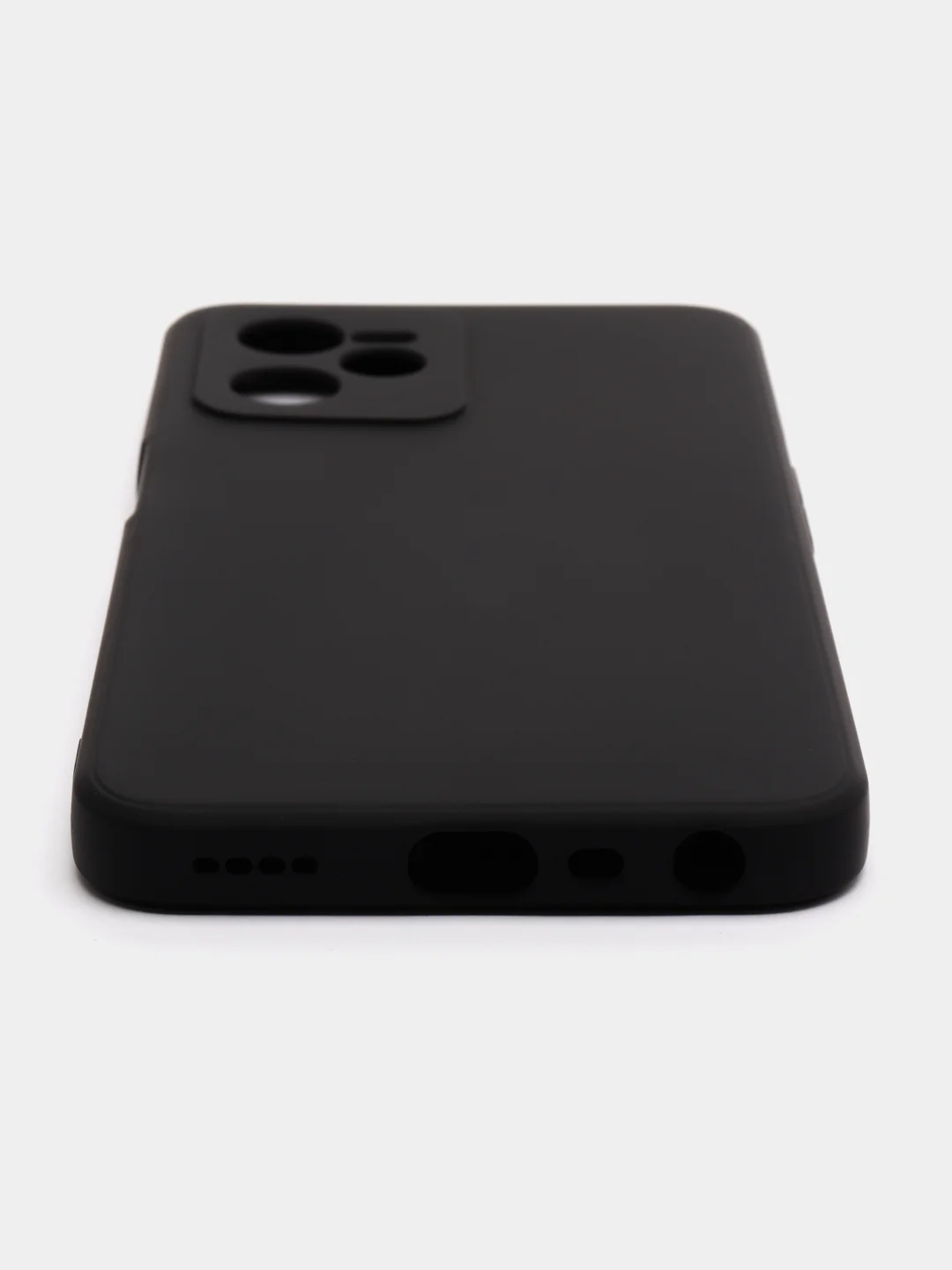 Черный чехол для Realme C35 (Реалми С 35), цветной, силиконовый