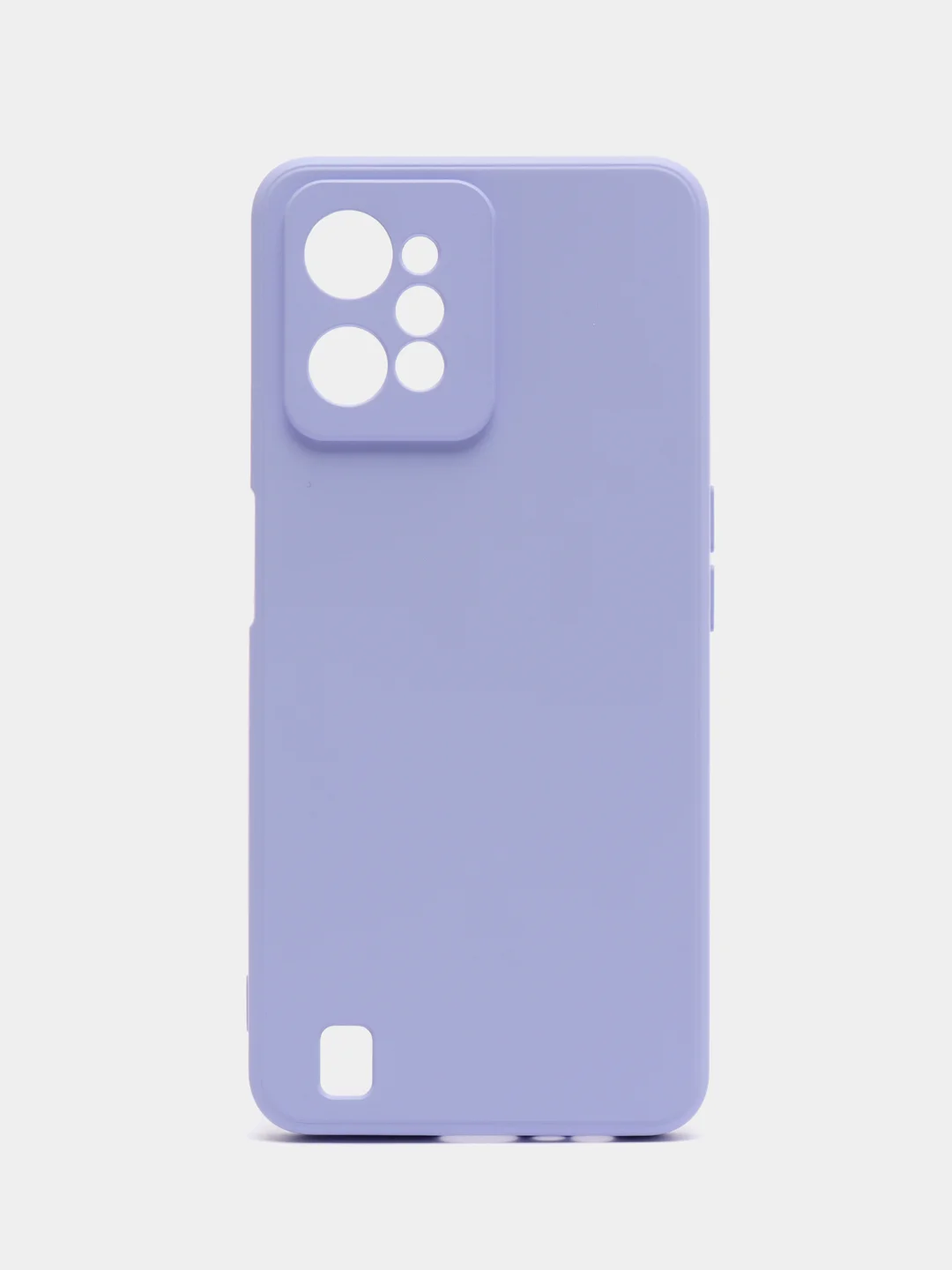 Светло-синий чехол для Realme C31 (Реалми С 31), цветной, силиконовый