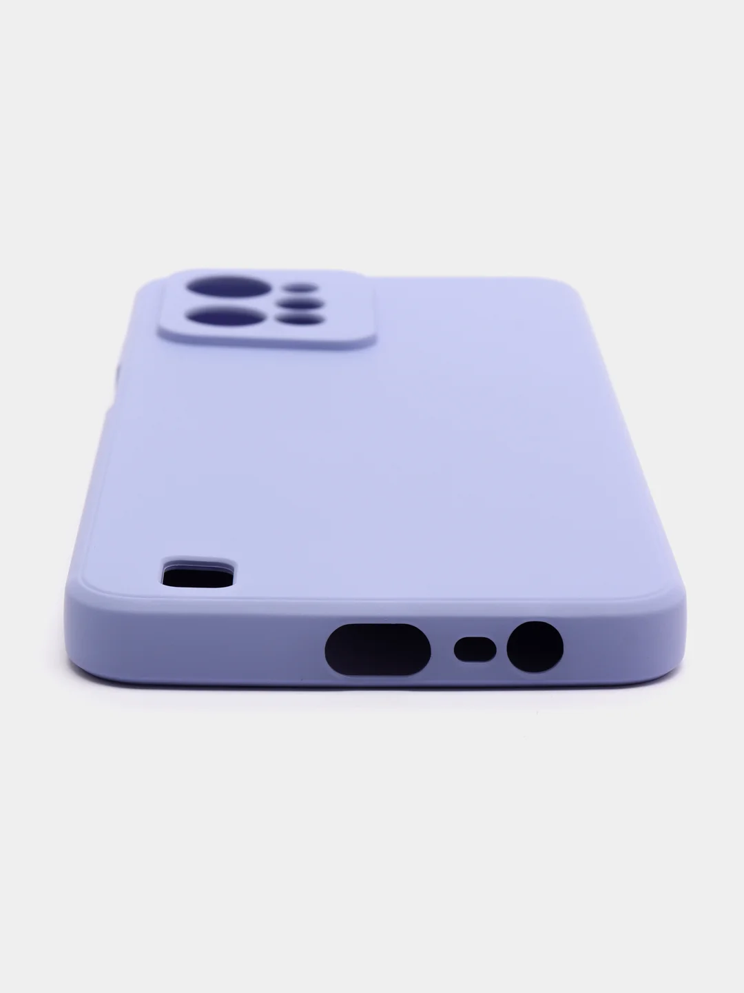 Светло-синий чехол для Realme C31 (Реалми С 31), цветной, силиконовый
