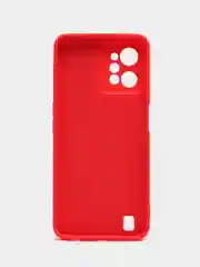 Красный чехол для Realme C31 (Реалми С 31), цветной, силиконовый