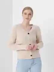 Бежевый кардиган женский