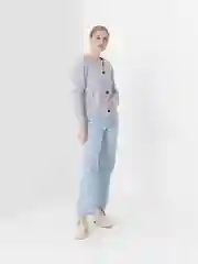 Серый кардиган женский