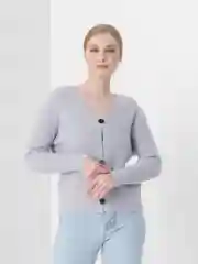Серый кардиган женский