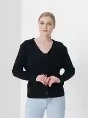 Черный кардиган женский