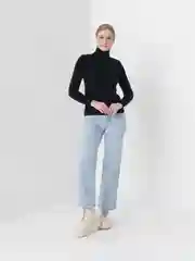 Черный водолазка женская