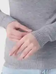 Серый меланж водолазка женская