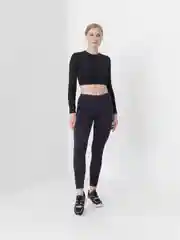 Угольный лосины женские, спортивные