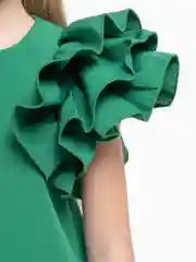 Зеленый блузка для девочки, праздничная, нарядная,школьная