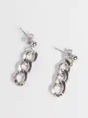 Серебряный серьги-цепочки