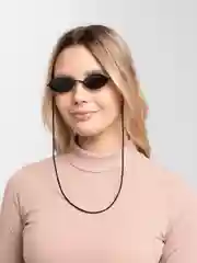 Шнур черный резиновый для очков