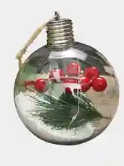 Ёлочный шар 10 см, светящийся от батареек