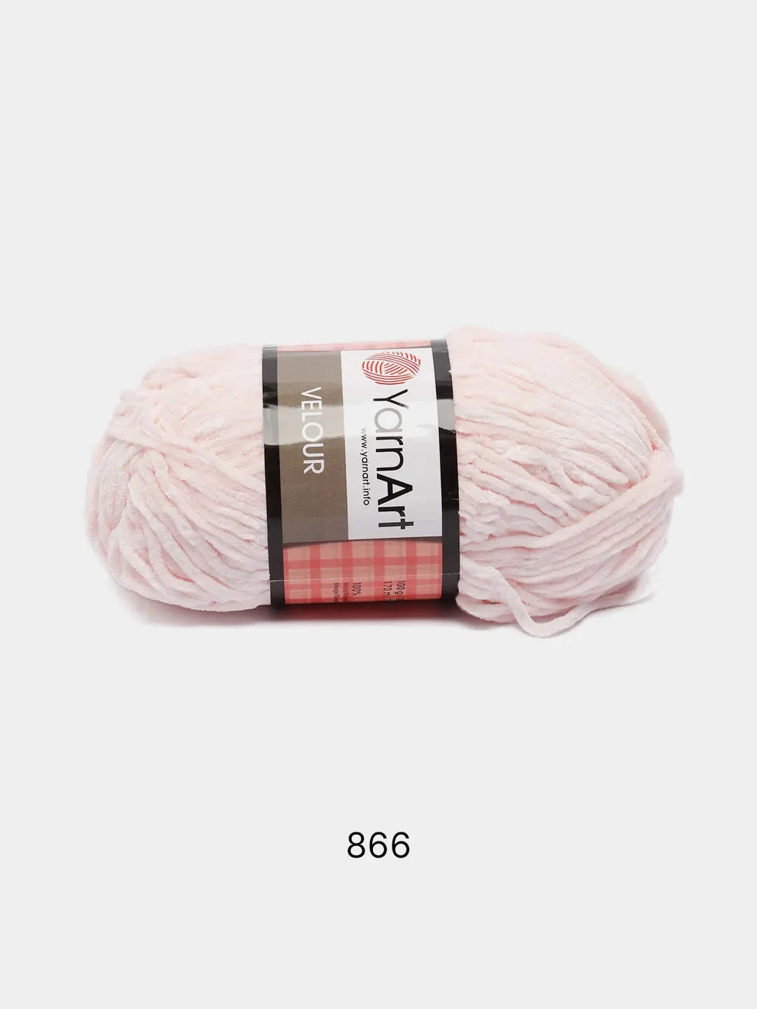 Конфетный пряжа плюшевая YarnArt Velour, 100 г, 170 м (Пряжа Велюровая)