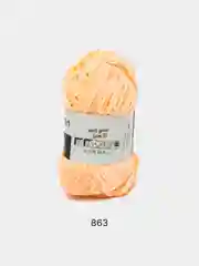 Кремовый пряжа плюшевая YarnArt Velour, 100 г, 170 м (Пряжа Велюровая)