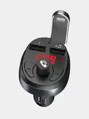 Черный fm-модулятор с функцией зарядки HOCO E41, FM-трансмиттер, ресивер Bluetooth