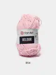 Розовый пряжа плюшевая YarnArt Velour, 100 г, 170 м (Пряжа Велюровая)