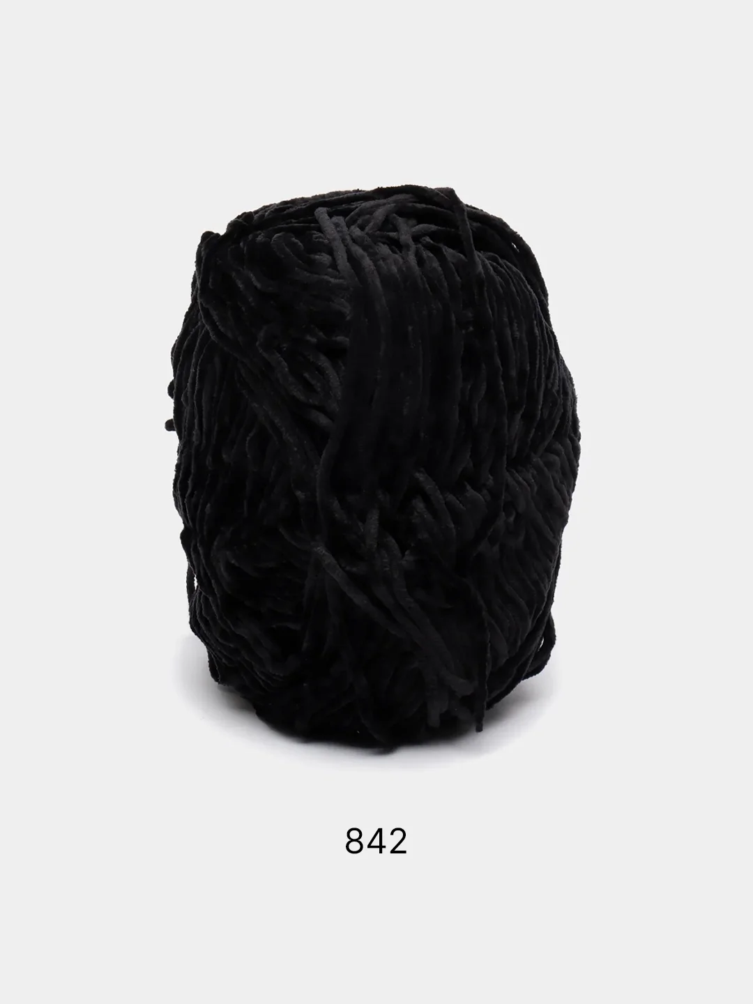 Черный пряжа плюшевая YarnArt Velour, 100 г, 170 м (Пряжа Велюровая)