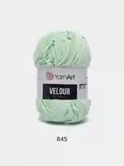 Мятный пряжа плюшевая YarnArt Velour, 100 г, 170 м (Пряжа Велюровая)