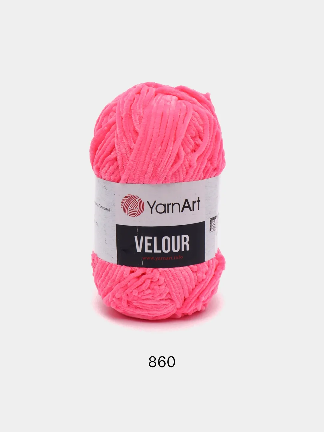 Тёмно-розовый пряжа плюшевая YarnArt Velour, 100 г, 170 м (Пряжа Велюровая)