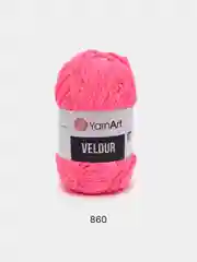 Тёмно-розовый пряжа плюшевая YarnArt Velour, 100 г, 170 м (Пряжа Велюровая)