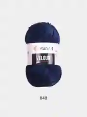 Темно-синий пряжа плюшевая YarnArt Velour, 100 г, 170 м (Пряжа Велюровая)