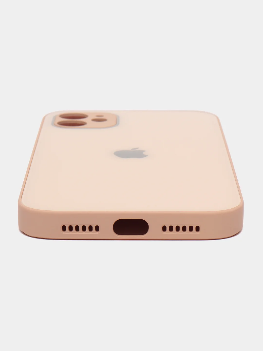 Карамельный чехол силиконовый со стеклянной панелью для iPhone 11
