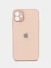 Карамельный чехол силиконовый со стеклянной панелью для iPhone 11