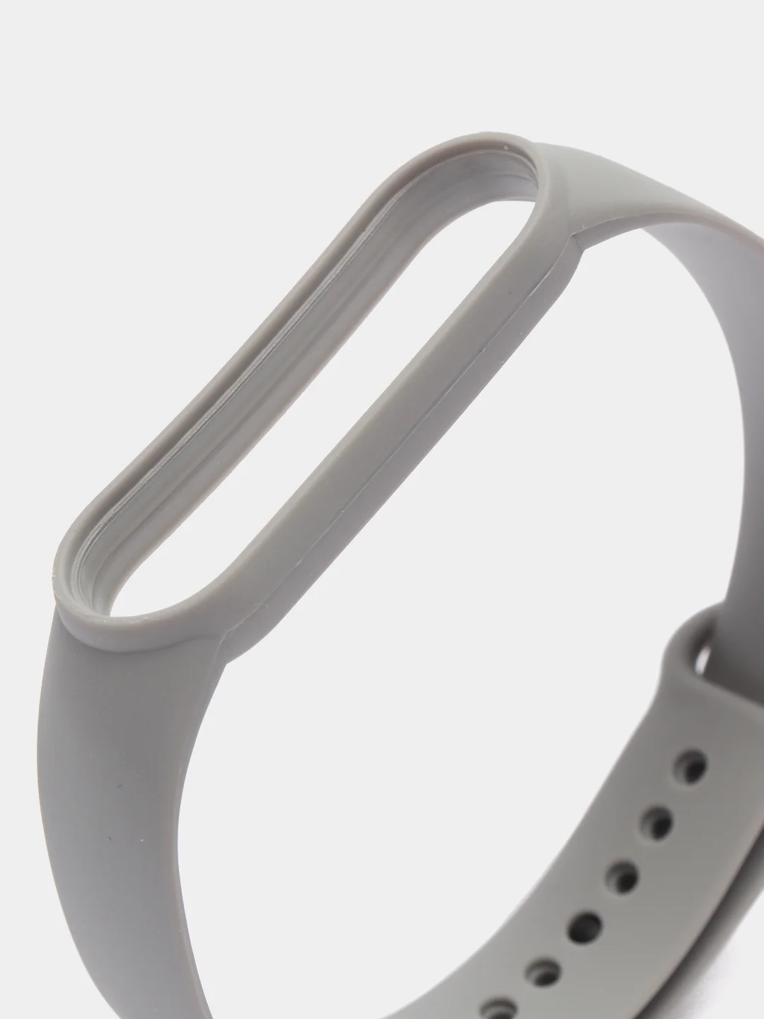 Серый ремешок силиконовый для Xiaomi Mi Band 5, Xiaomi Mi Band 6