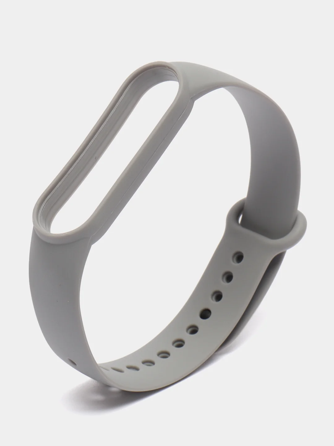 Серый ремешок силиконовый для Xiaomi Mi Band 5, Xiaomi Mi Band 6