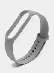 Серый ремешок силиконовый для Xiaomi Mi Band 5, Xiaomi Mi Band 6