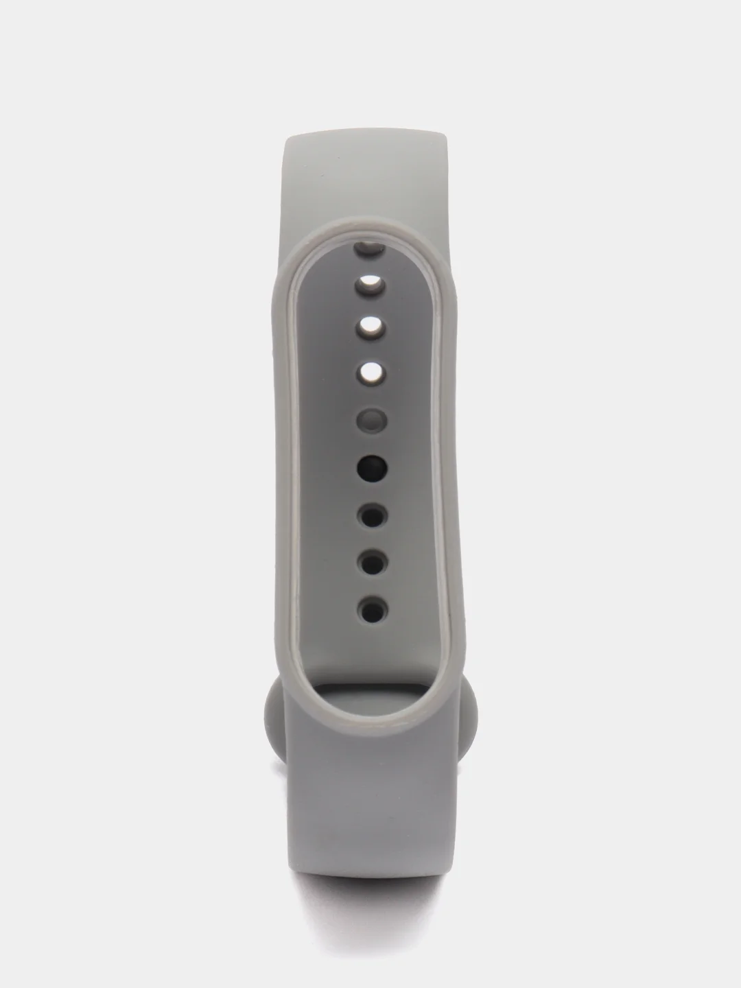 Серый ремешок силиконовый для Xiaomi Mi Band 5, Xiaomi Mi Band 6