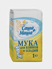 Мука для блинов и оладий "Саша+Маша" , 1 кг