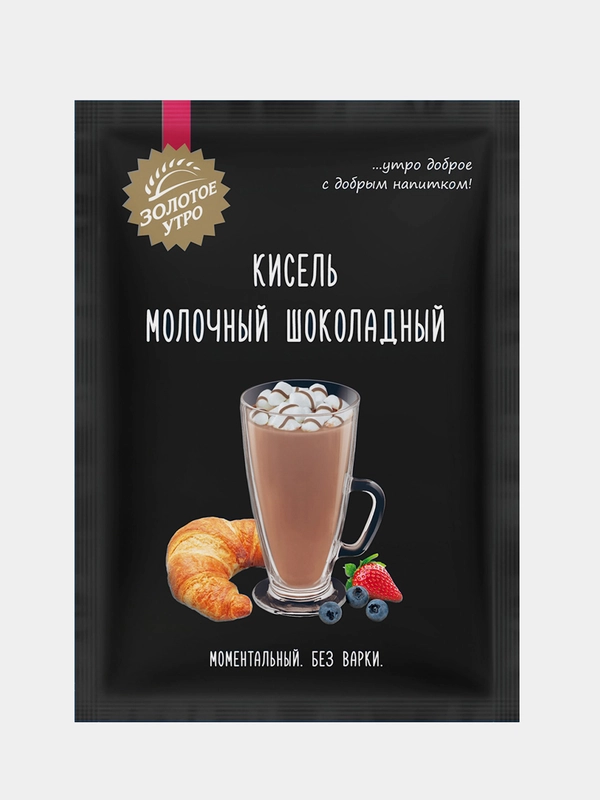 Кисель молочный шоколадный Золотое утро, 40 г
