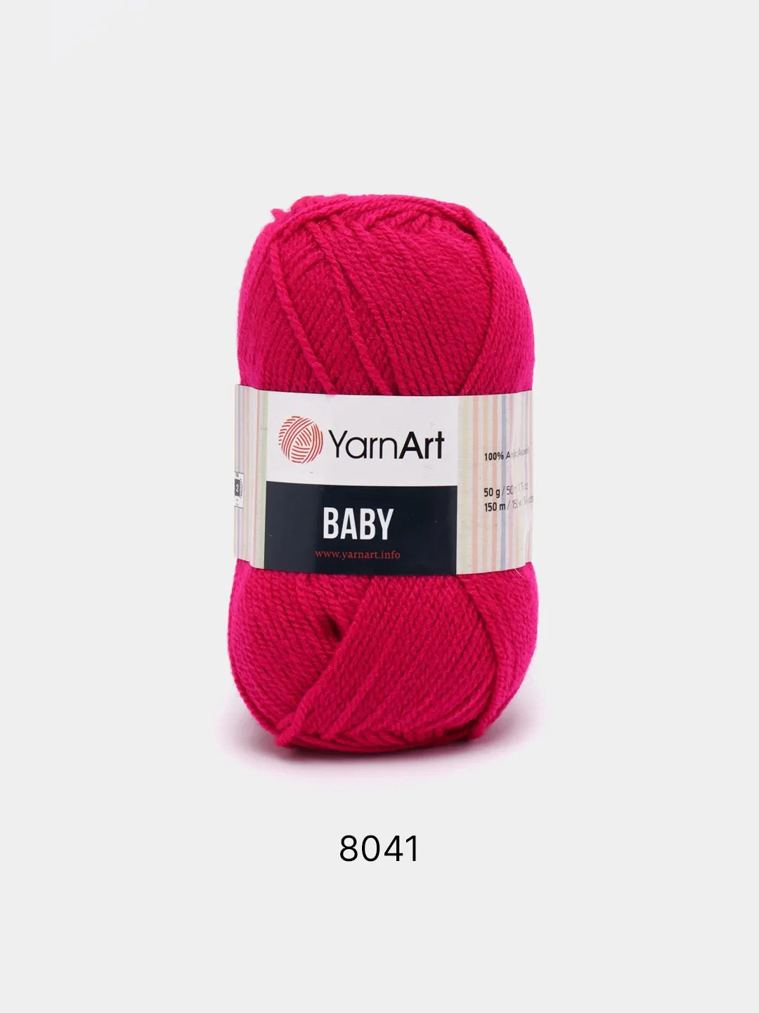 Вишнёвый пряжа YarnArt "Baby", 50г, 150м, 100% акрил