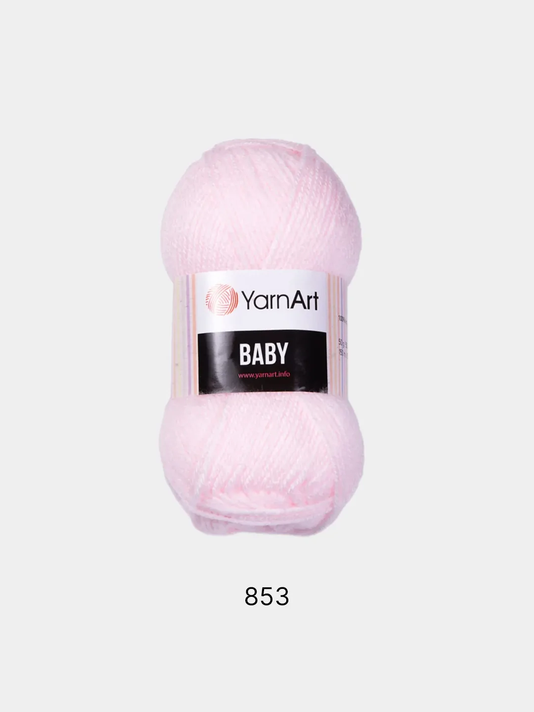 Конфетный пряжа YarnArt "Baby", 50г, 150м, 100% акрил