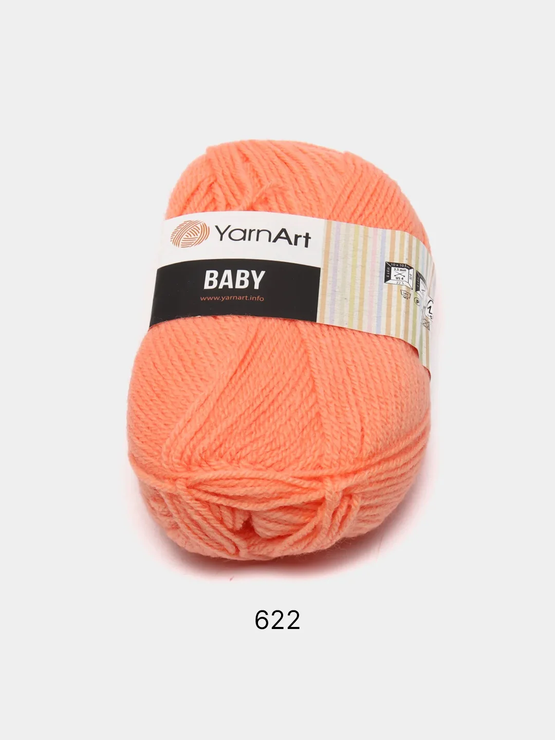 Коралловый пряжа YarnArt "Baby", 50г, 150м, 100% акрил