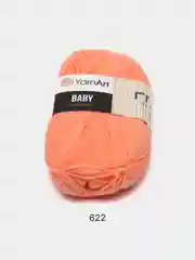 Коралловый пряжа YarnArt "Baby", 50г, 150м, 100% акрил