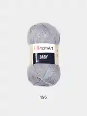 Серый пряжа YarnArt "Baby", 50г, 150м, 100% акрил