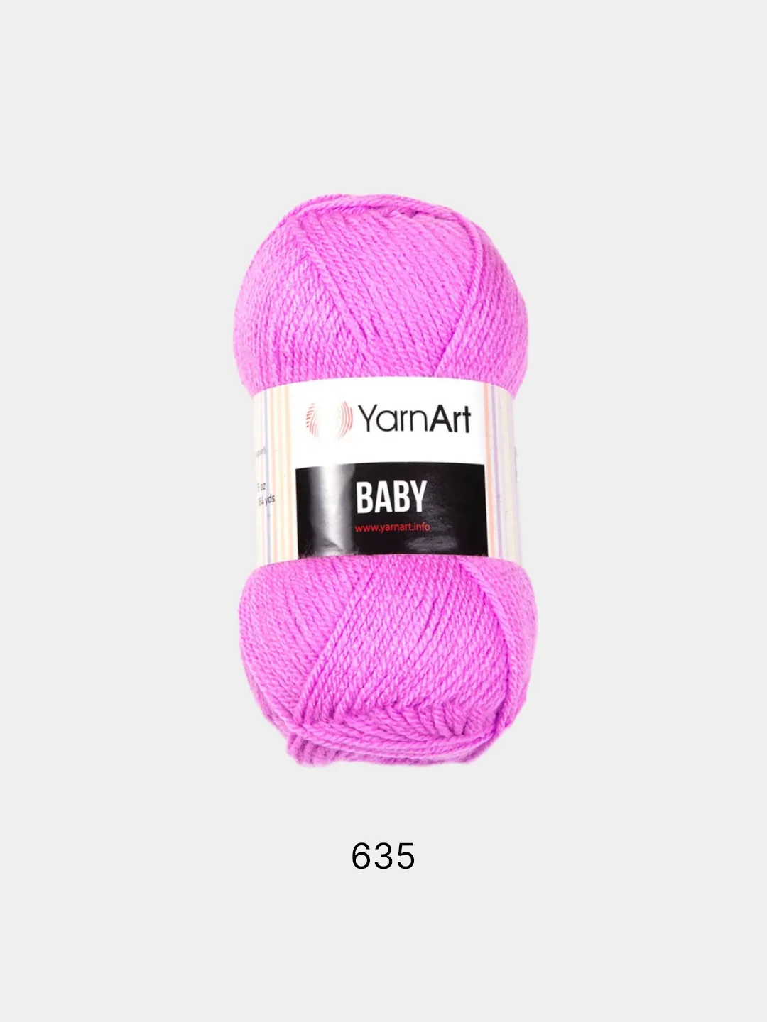 Тёмно-розовый пряжа YarnArt "Baby", 50г, 150м, 100% акрил