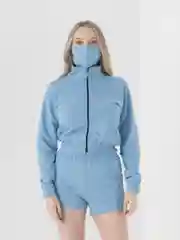 Голубой костюм спортивный женский