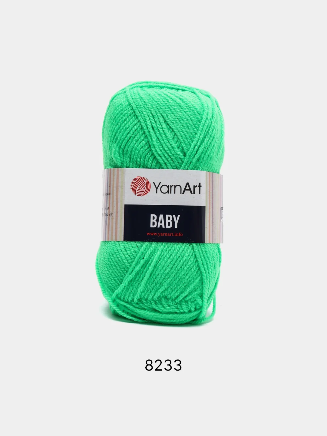 Зеленый пряжа YarnArt "Baby", 50г, 150м, 100% акрил