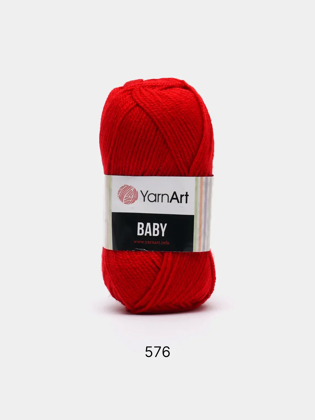 Красный пряжа YarnArt "Baby", 50г, 150м, 100% акрил