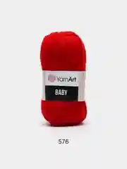 Красный пряжа YarnArt "Baby", 50г, 150м, 100% акрил