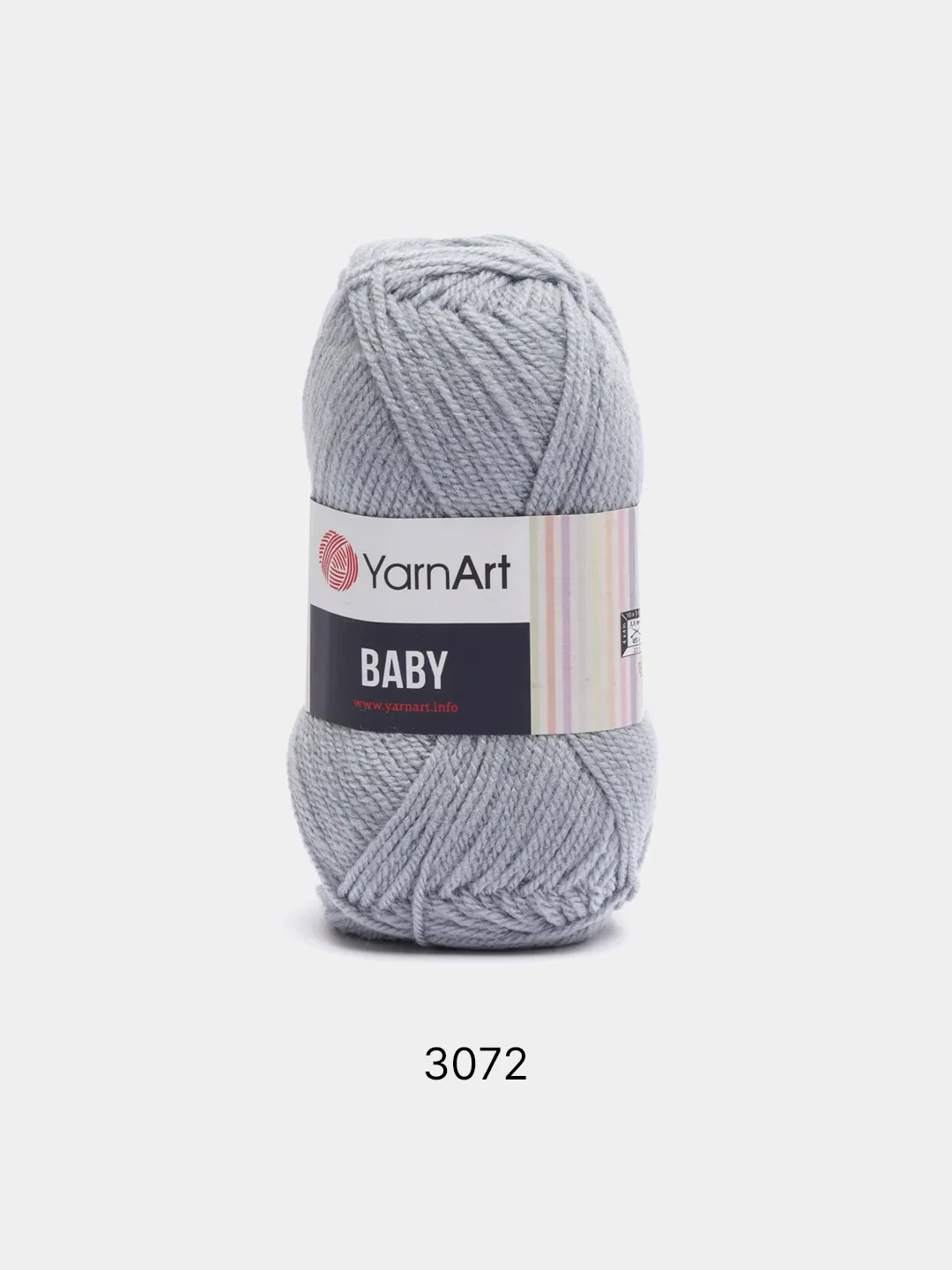 Тёмно-серый пряжа YarnArt "Baby", 50г, 150м, 100% акрил