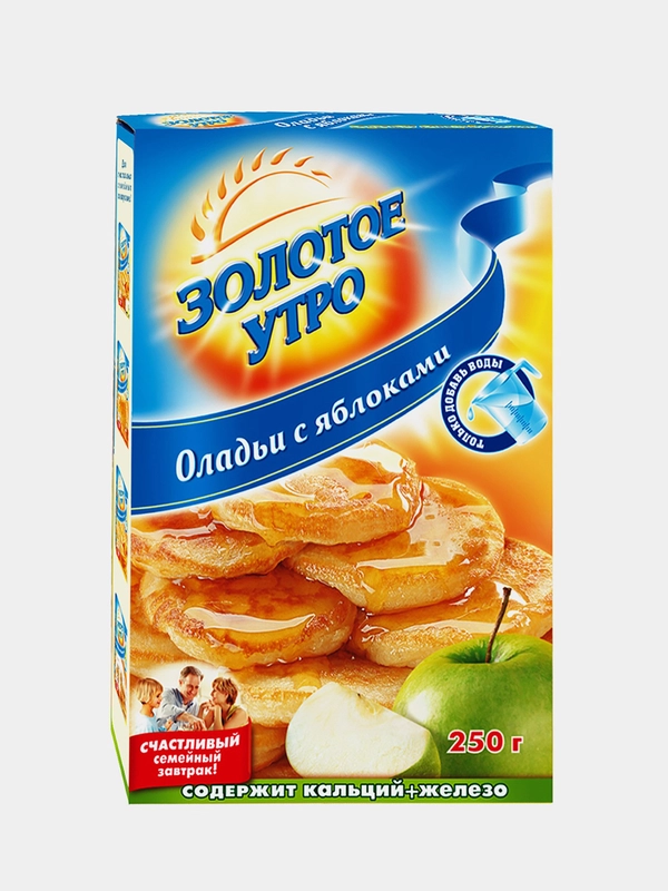 Смесь для выпечки Золотое Утро "Оладьи с яблоками", 250 г