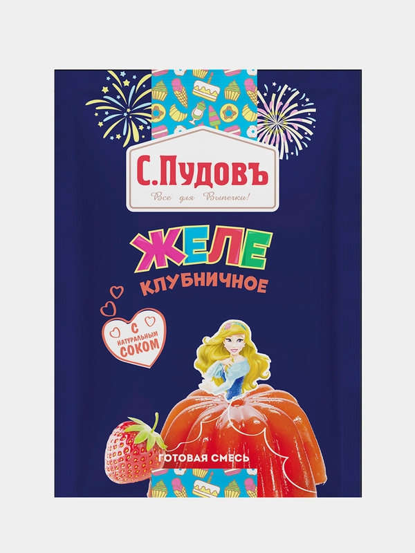 Желе Клубничное С.Пудовъ, 45 г