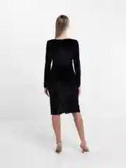 Черный платье женское вечернее, бархатное