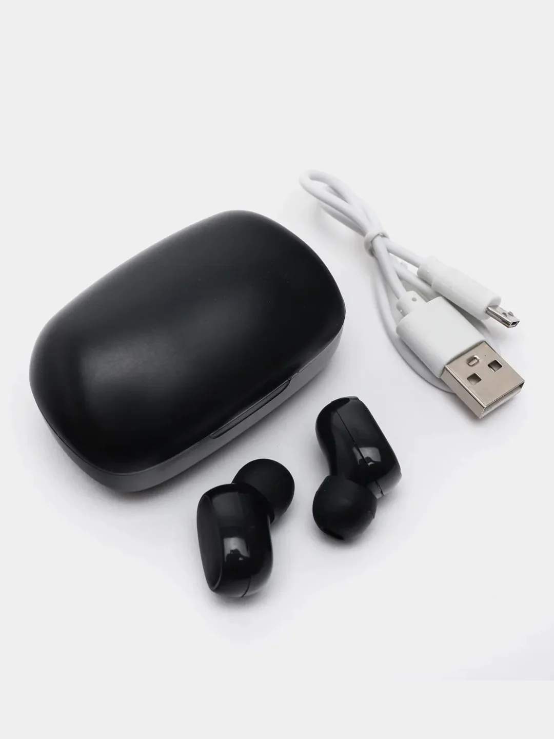 Черный наушники беспроводные TWS T10 Stereo