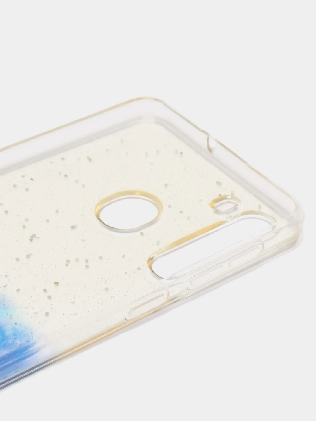 Синий чехол "Акварель", для Samsung Galaxy A01, A21, A30, силиконовый