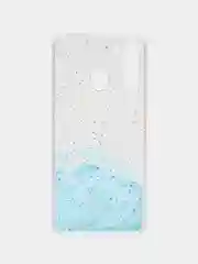 Голубой чехол "Акварель", для Samsung Galaxy A01, A21, A30, силиконовый